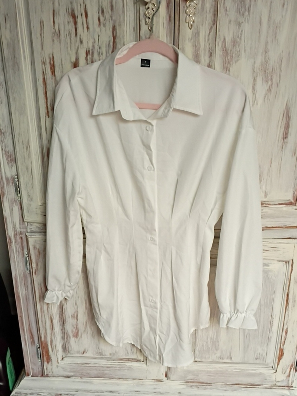 SHEIN White Button-Front Women’s Blouse